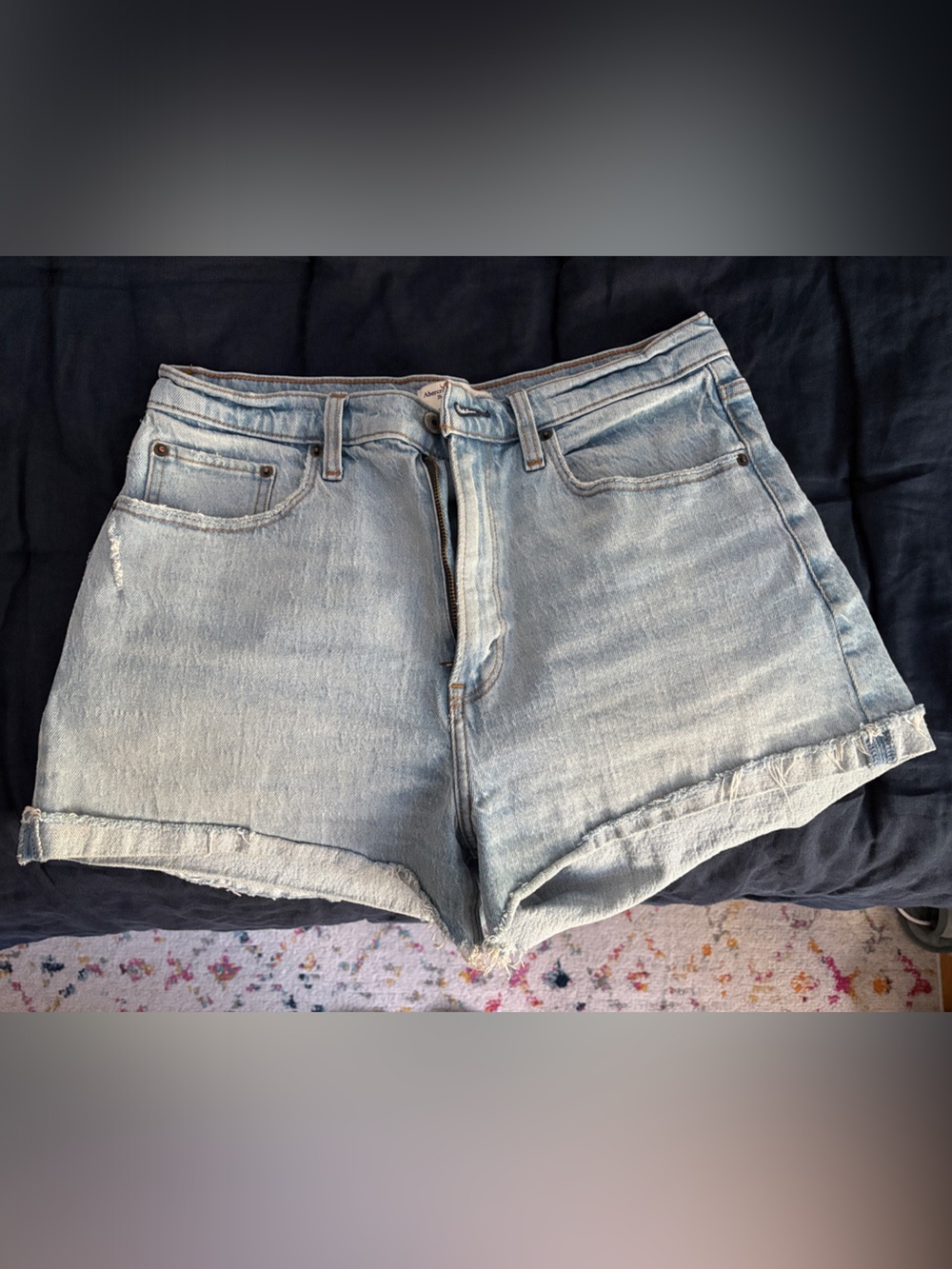 Abercrombie & Fitch Light Blue Denim Shorts